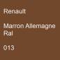 Preview: Renault, Marron Allemagne Ral, 013.